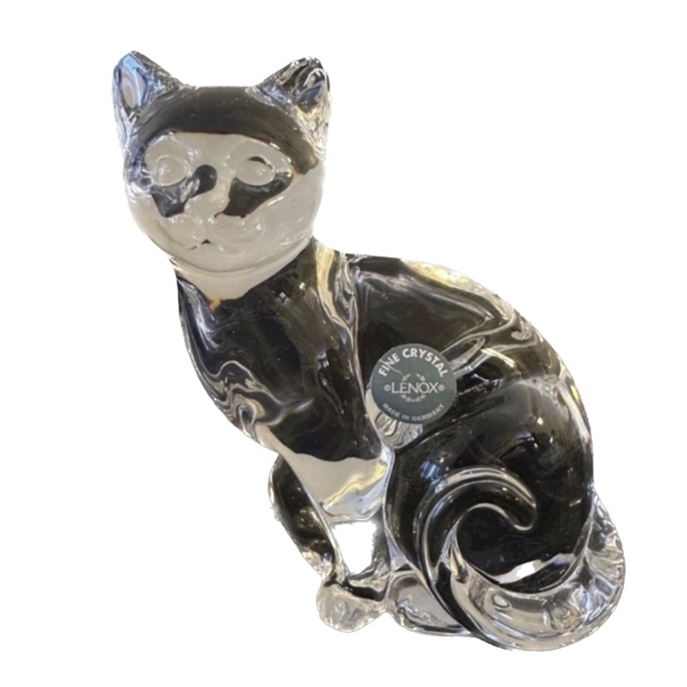Vintage Lenox Cool Beauty Crystal Cat Figure